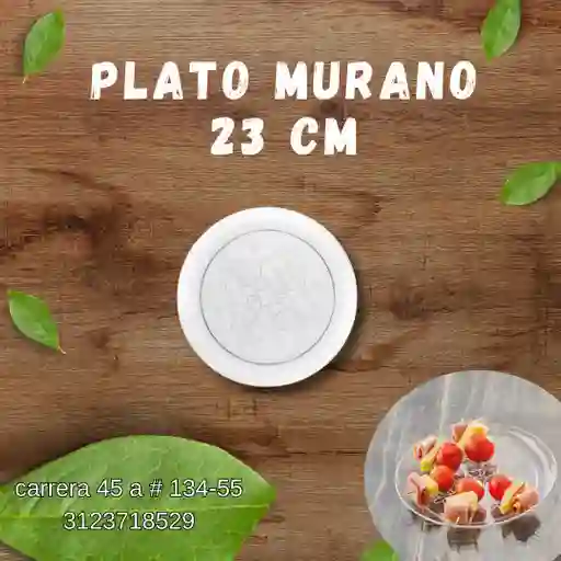 Plato Murano 23 Cm Darnel X 6 Und