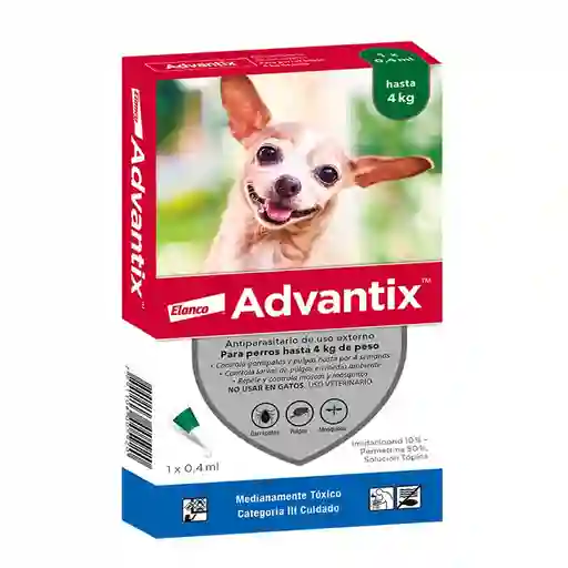 Advantix 0.4 Ml 0-4 Kgs