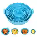 Set X6 Molde Silicona Freidora Air Fryer Reutilizable Freidora Azul
