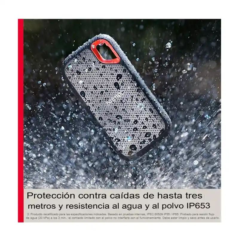 Sandisk 1tb Ssd Portátil, Resistente, Rápido Y Seguro Ip65