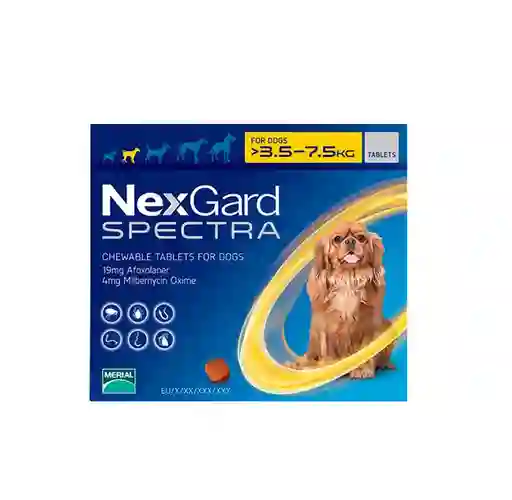 Nexgard Spectra 3.5-7.5 Kg X 1 Dosis S