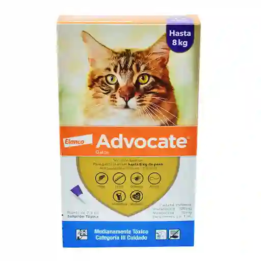 Advocate Gatos X 0.8 Ml, Hasta 8 Kilos