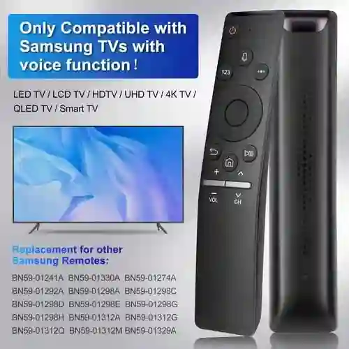 Control Samsung Smart Curvo Con Comando De Voz / Rm-g1800 V1