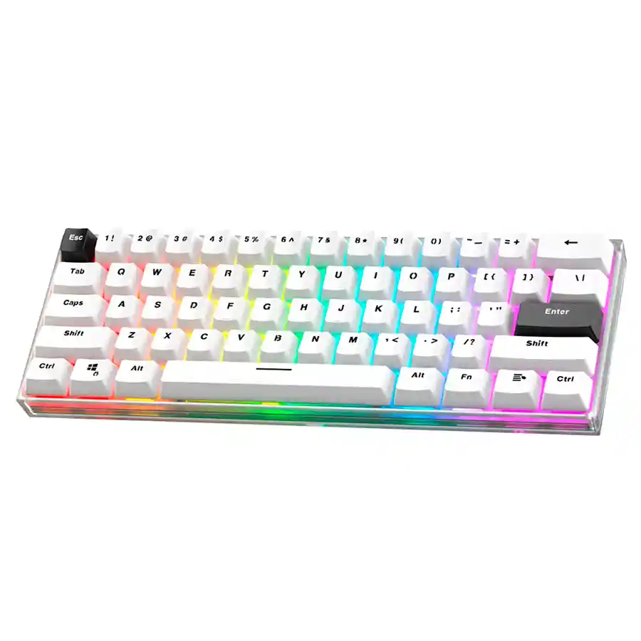 Teclado Gamer Mecanico Fantech Frost Mk857ft Blanco