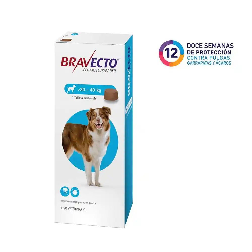 Bravecto 1tab 20kg-40kg