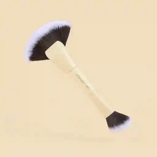 Brocha Duo Glam Para Iluminador Retirar Exceso Y Contorno - Atenea