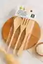 Juego De Utensilios En Madera De Cocina X 3