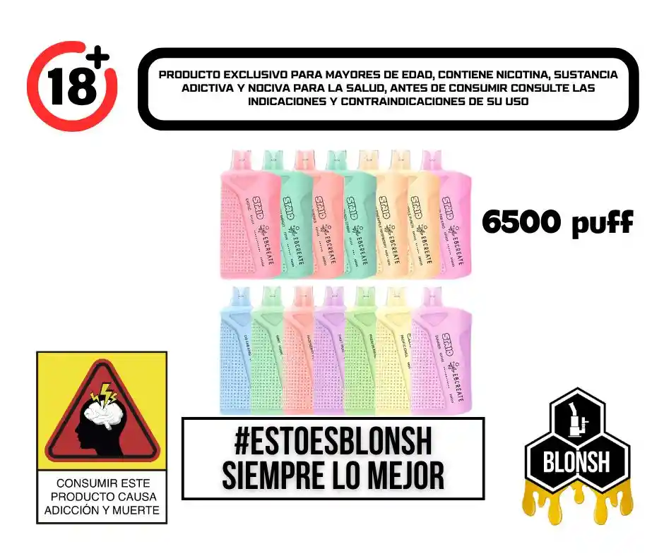 Strio Xc6500 Vape Kiwi Pom Mango – Desechable