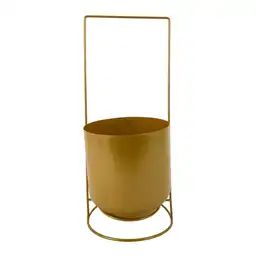 Portamatera Metal Concepts Luxor 17x40x17cm Dorado Hierro