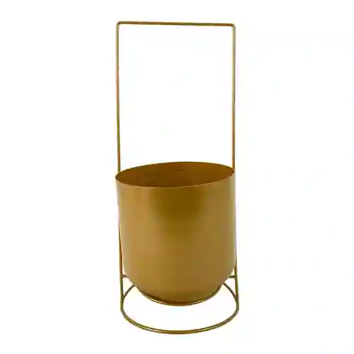 Portamatera Metal Concepts Luxor 17x40x17cm Dorado Hierro