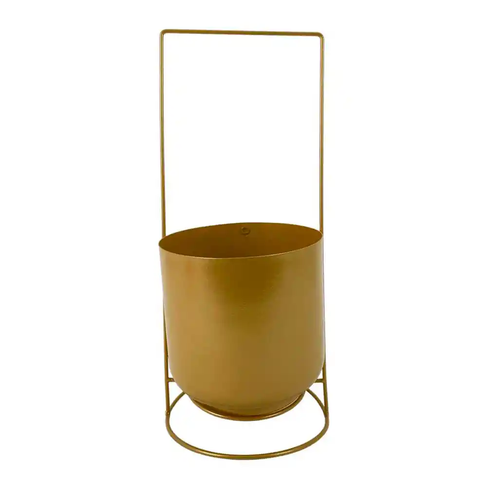 Portamatera Metal Concepts Luxor 17x40x17cm Dorado Hierro