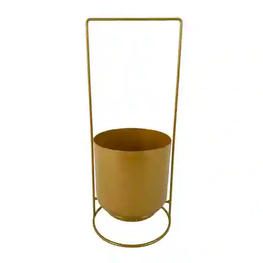 Portamatera Metal Concepts Luxor 15x35x15cm Dorado Hierro