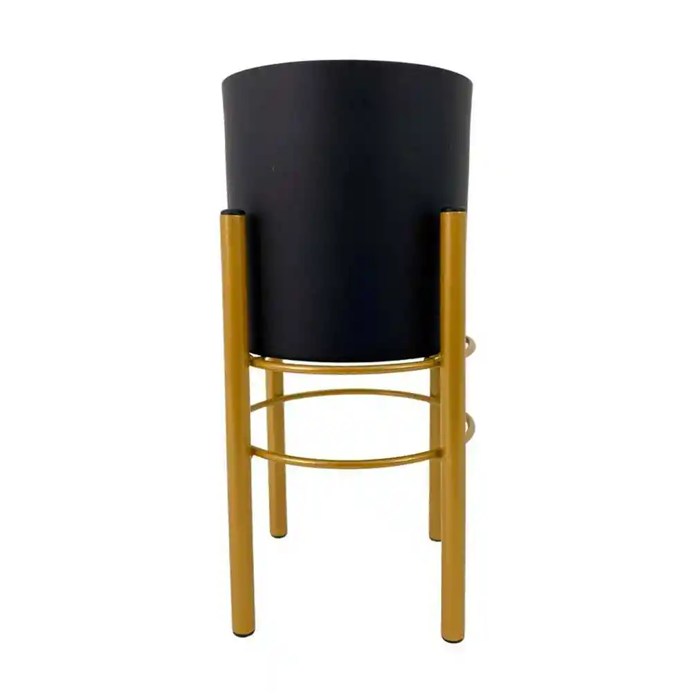 Portamatera Metal Concepts Luxor 14x18x14cm Negro Hierro