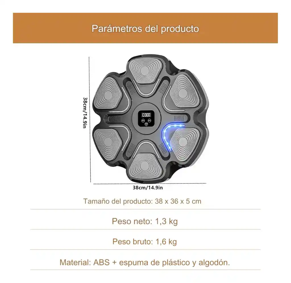 Máquina De Boxeo Musical Pro – Entrena Con Ritmo Y Diversión