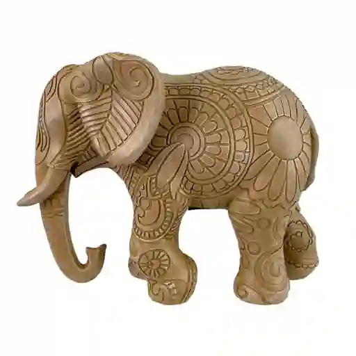 Elefante Decor Concepts Savanna 8x13x17cm Beige Poliresina
