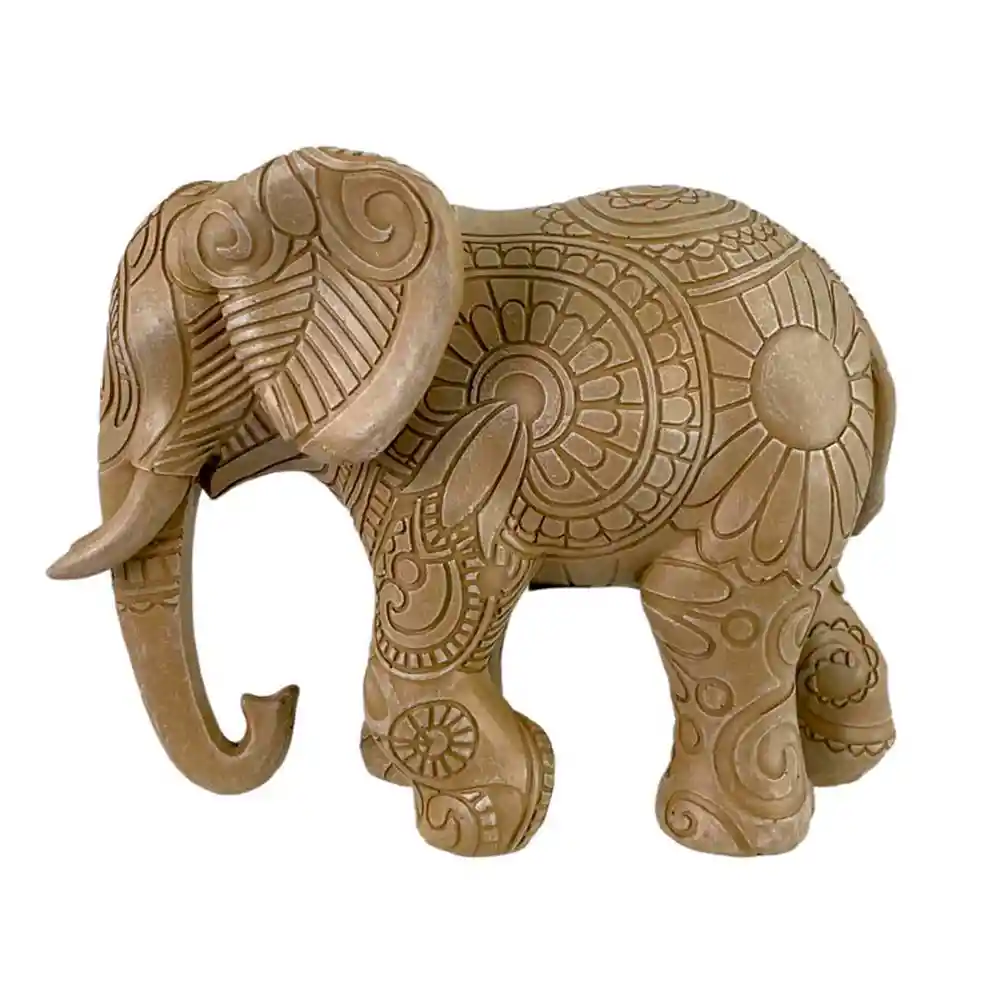 Elefante Decor Concepts Savanna 8x13x17cm Beige Poliresina