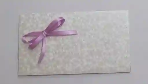 Lluvia De Sobre Blanco Perlado Con Lazo En Tela