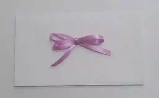 Lluvia De Sobre Blanco Con Lazo En Tela