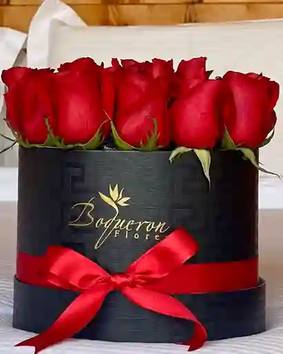 Rosas En Caja Rojas