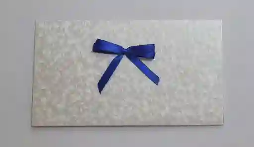 Lluvia De Sobre Blanco Perlado Con Lazo En Tela