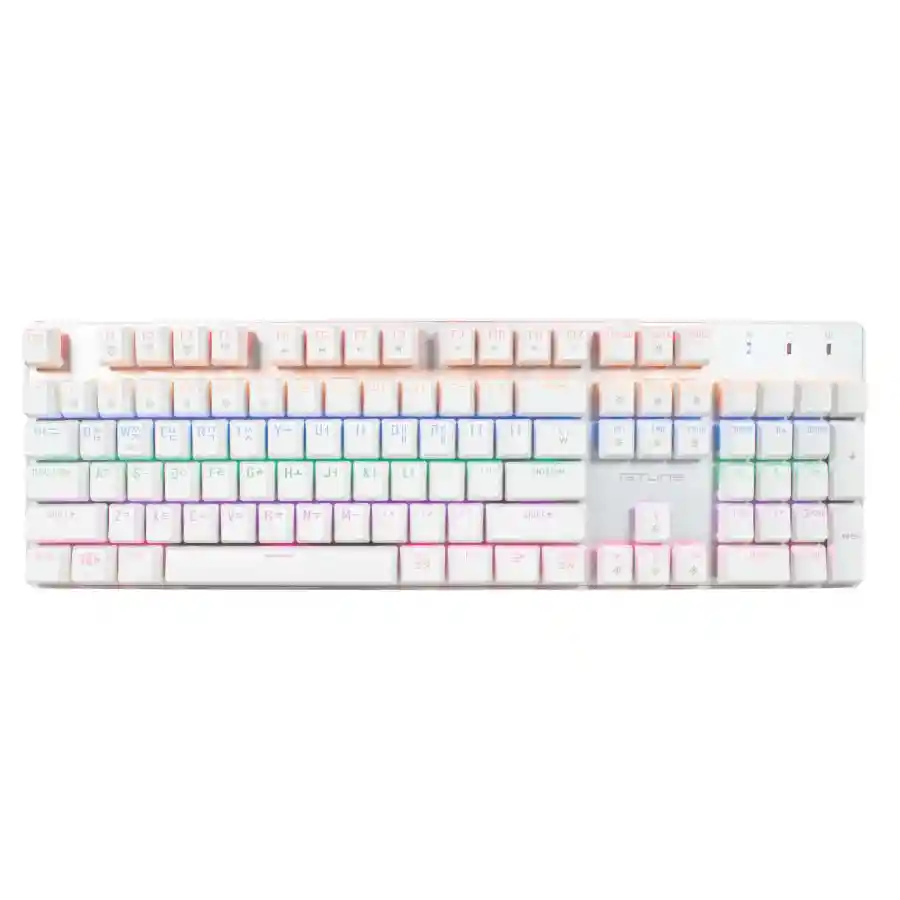 Tecaldo Mecanico Jyr Gamer Mkf30s Blanco Rgb