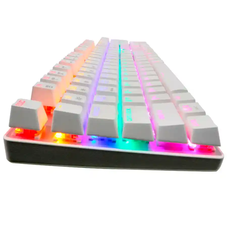 Tecaldo Mecanico Jyr Gamer Mkf30s Blanco Rgb