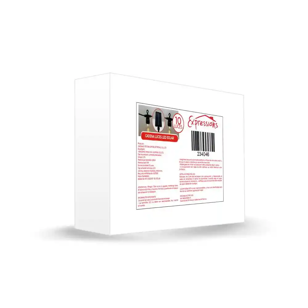 Guirnalda Expressions Led 10 Pz Surtido 1.2 V Plastico