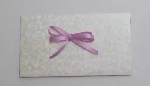 Lluvia De Sobre Blanco Perlado Con Lazo En Tela