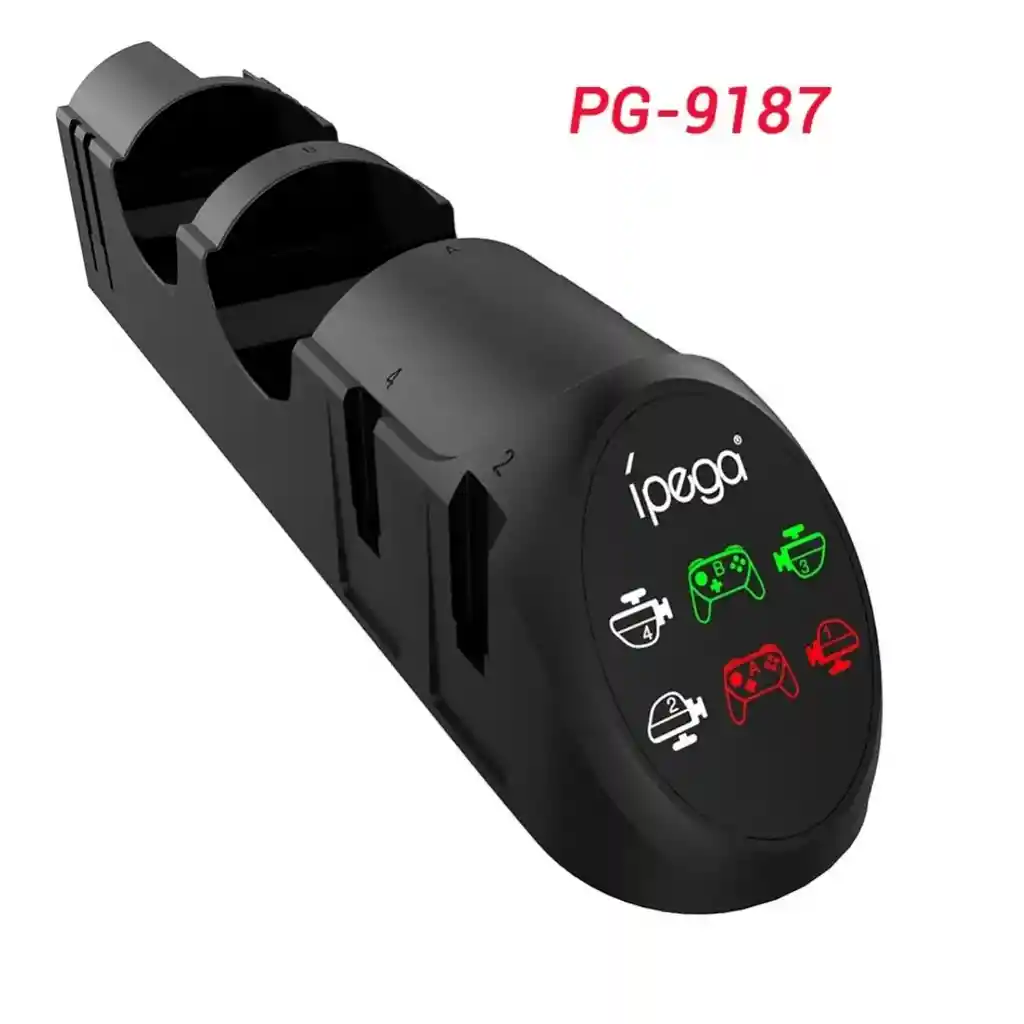 "base De Carga Múltiple 6 En 1 Para Controles Nintendo Switch Y Ns Pro Controller