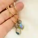 Aretes Ojitos Y Piedra Labradorita