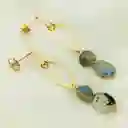 Aretes Ojitos Y Piedra Labradorita
