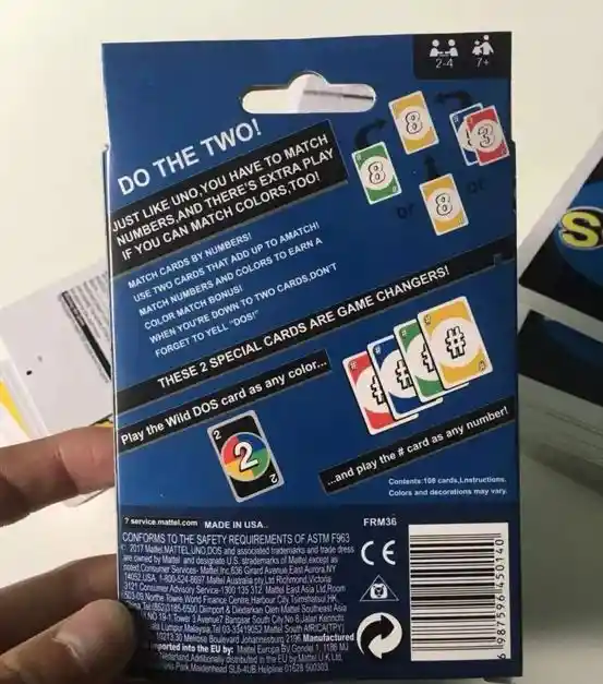 Dos Juego De Mesa Game Cartas