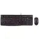 Combo Teclado Y Mouse Alambrico Logitech Mk120 Negro