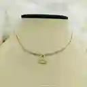 Collar Corazón Y Piedras Labradorita