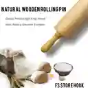 Rodillo Pastelería Panadería De Madera Natu
