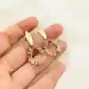 Aretes Gotita Tornasol Con Piedras