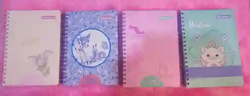 Cuaderno Pequeño 5 Materias Argollado Para Mujer O Niña Primavera