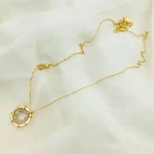 Collar Manzanilla Tornasol Con Piedras