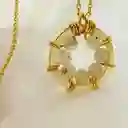 Collar Manzanilla Tornasol Con Piedras