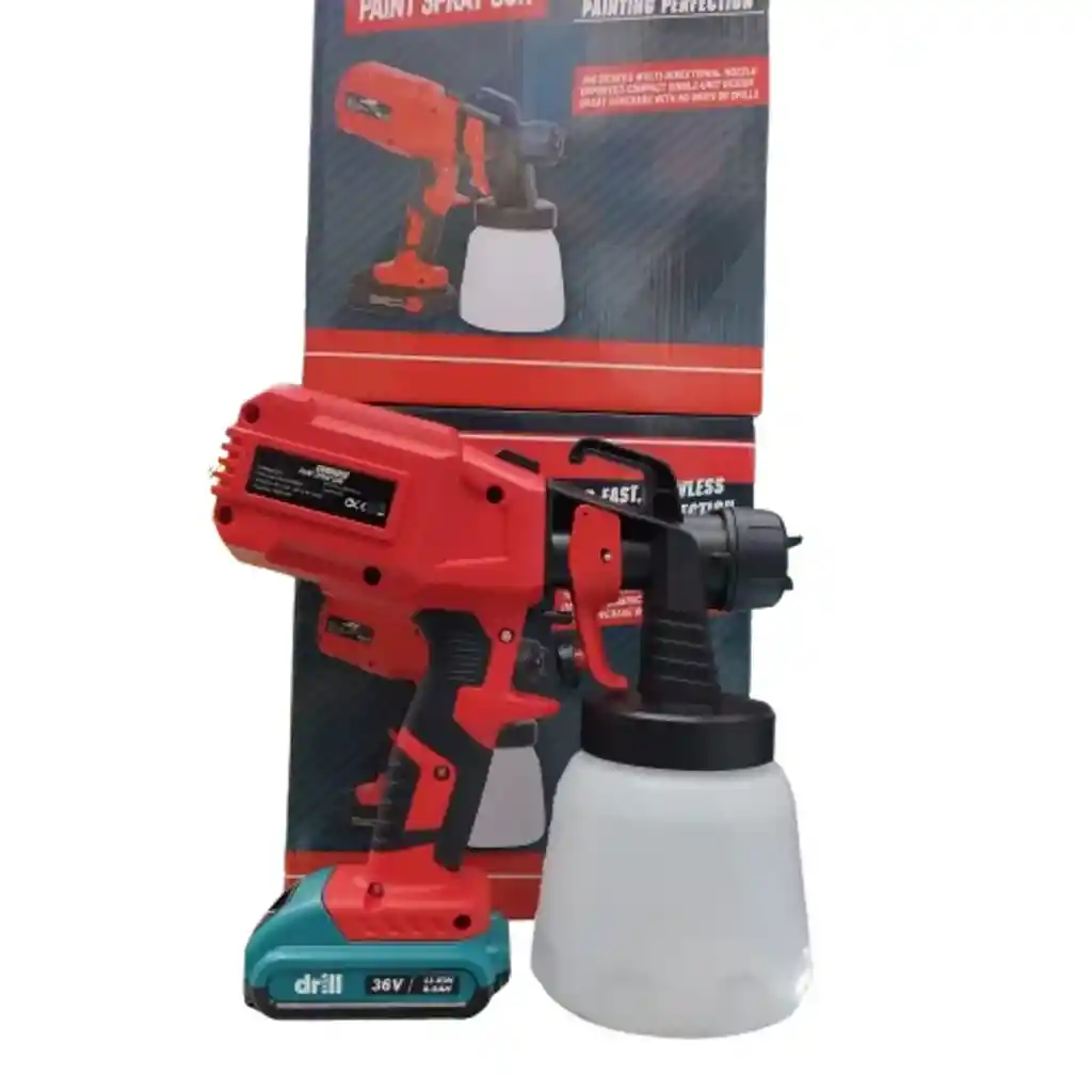 Pistola De Pintura Con Compresor Integrado