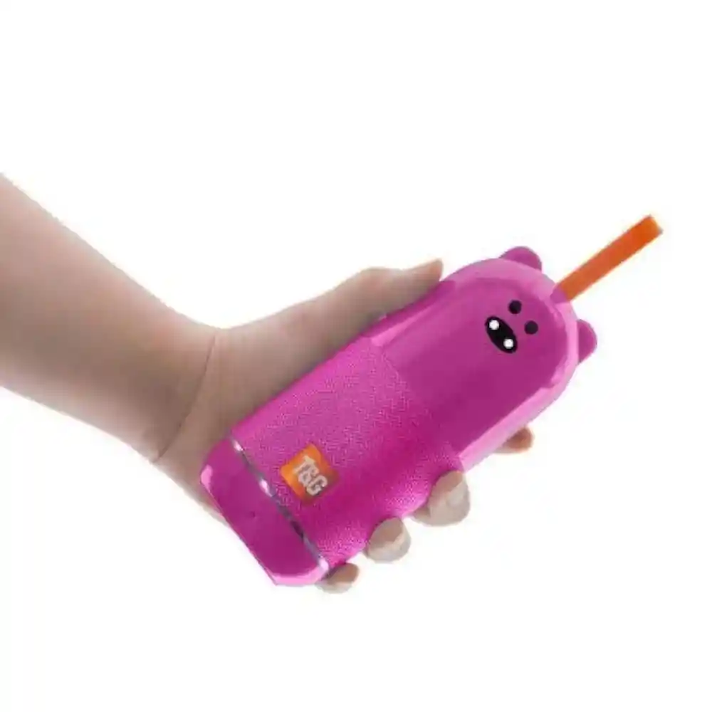 Bafle Portátil Bluetooth T&g Estéreo – Diseño Oso Rosa