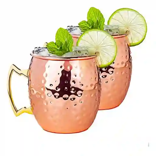 Vasos Cobre Set De 2 Tazas Moscow Mule Coctel