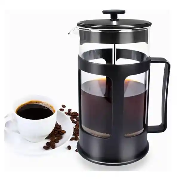 Cafetera Prensa Francesa 1000 Ml Vidrio Embolo Acero Inoxidable