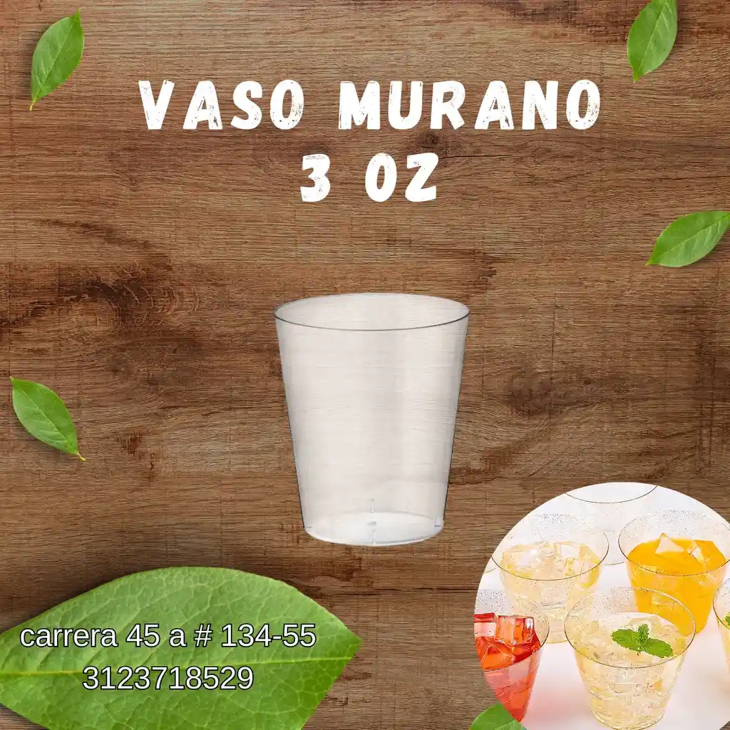 Vasos Murano Darnel 3 Oz X 12 Und