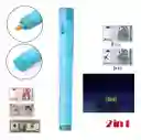 Marcador Probador Billetes Falsos Luz Uv Portable