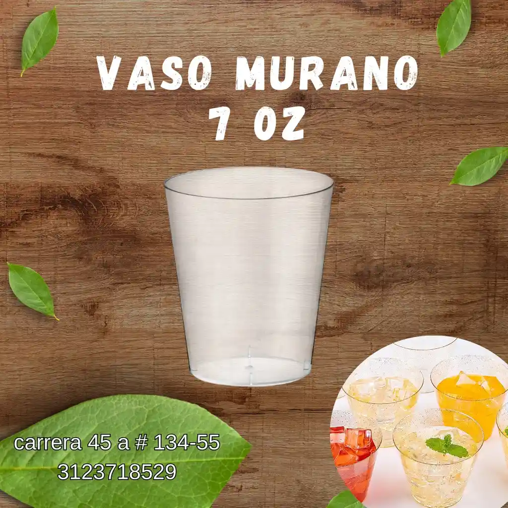 Vasos Murano Darnel 7 Oz X 12 Und