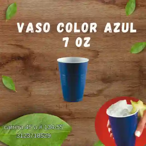 Vaso Color Azul Darnel 7 Oz X 12 Und