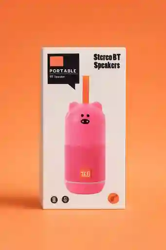 Bafle Portátil Bluetooth T&g Estéreo – Diseño Oso Rosa