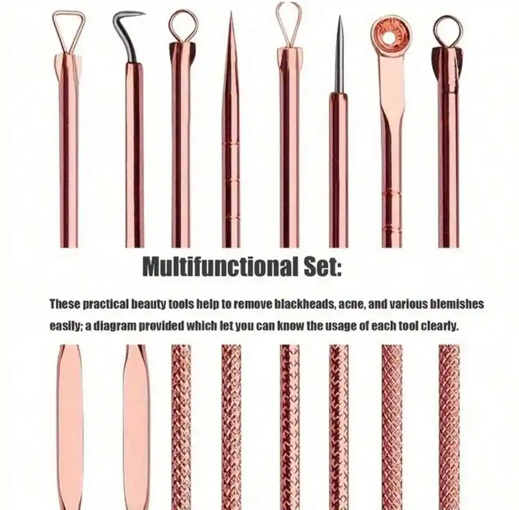 Kit Removedor Extractor Puntos Negros Y Espinillas