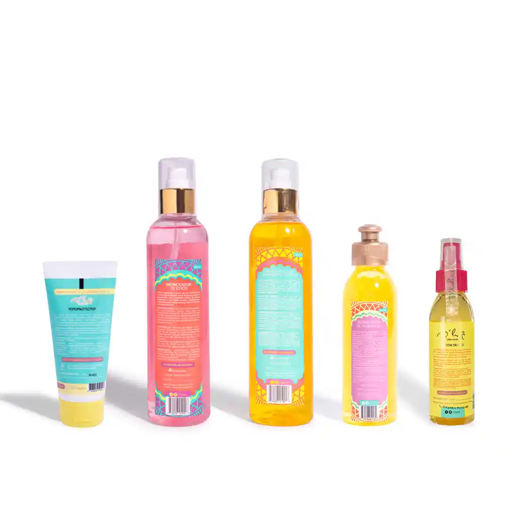 Kit De Bronceo Y Protección D'luchi (5 Productos + Estuche)